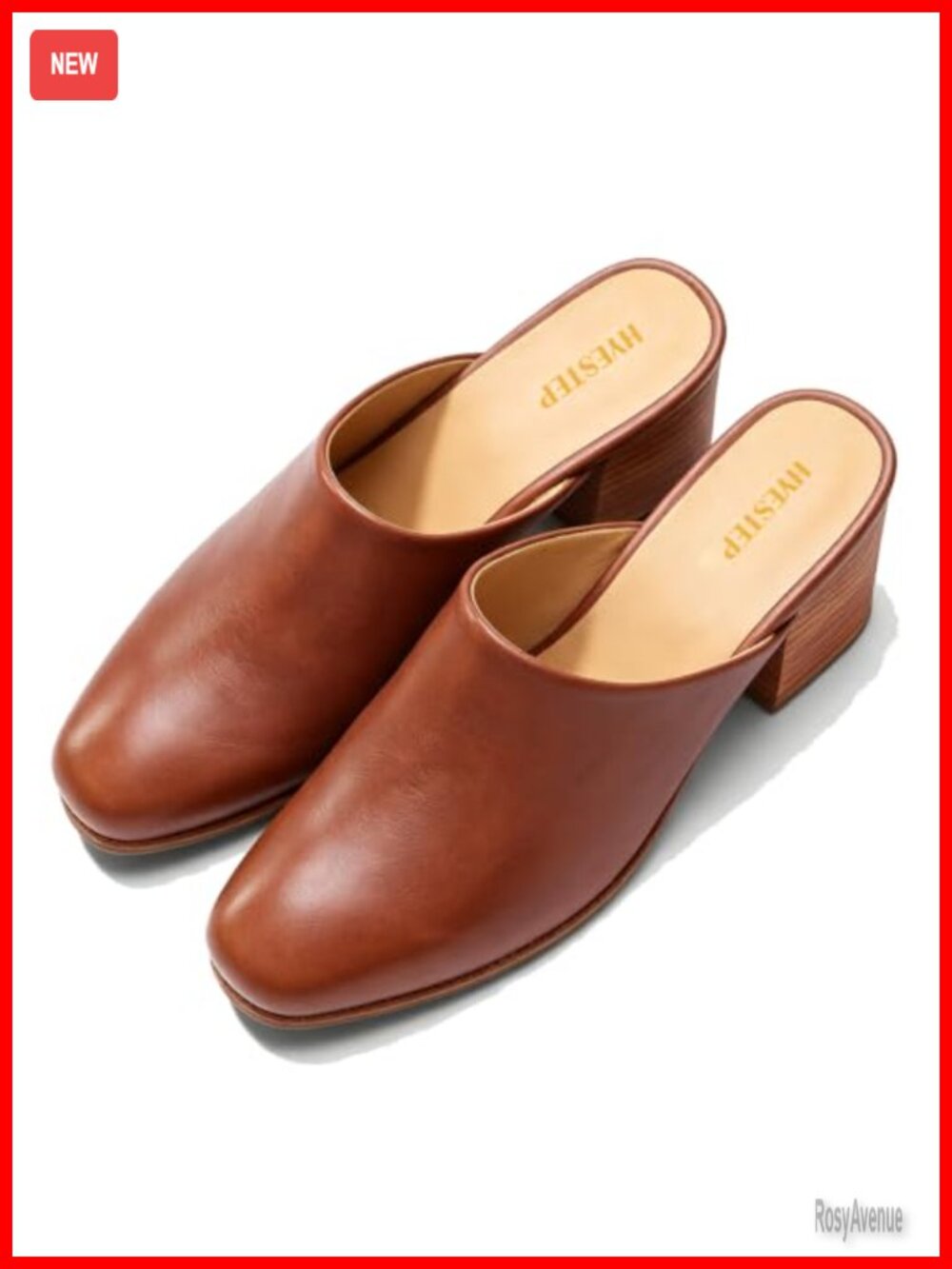 Women Chunky Block Heel Mules Slide Sandals Round Toe Slip On Suede 2 Inch
